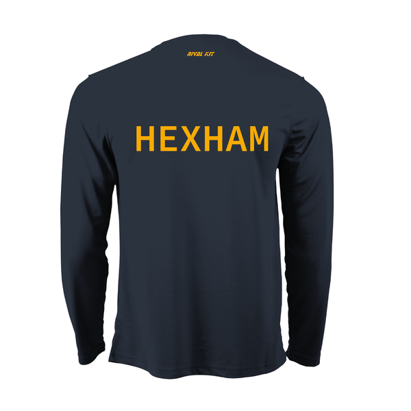 Hexham Rowing Club Long Sleeve Navy Gym T-Shirt