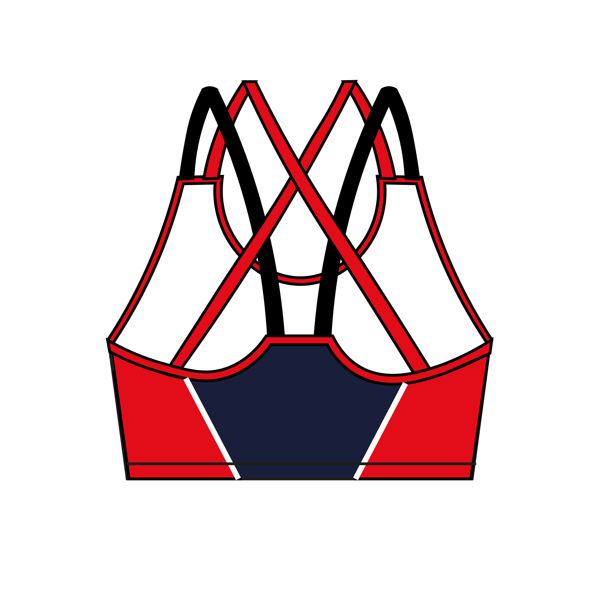 Kings College London Hockey Club Strappy Sports Bra