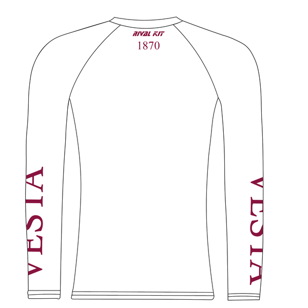 Vesta Rowing Club White Long Sleeve Baselayer