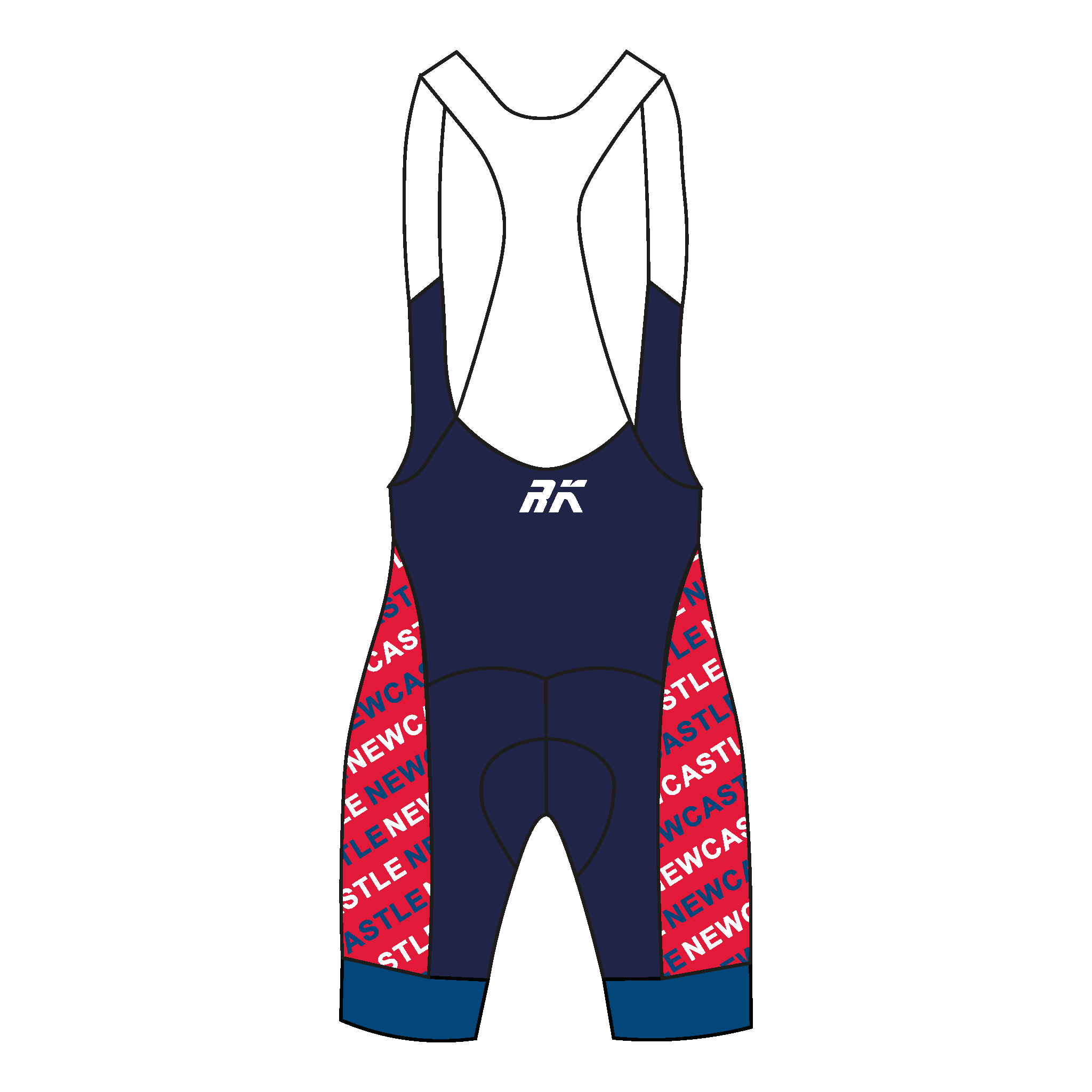 Newcastle University BC Varsity Bib Shorts