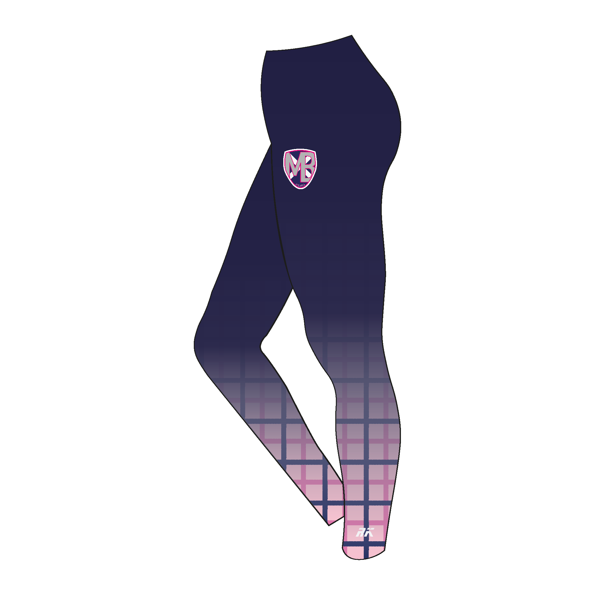 HBMB Tartan-fade Leggings