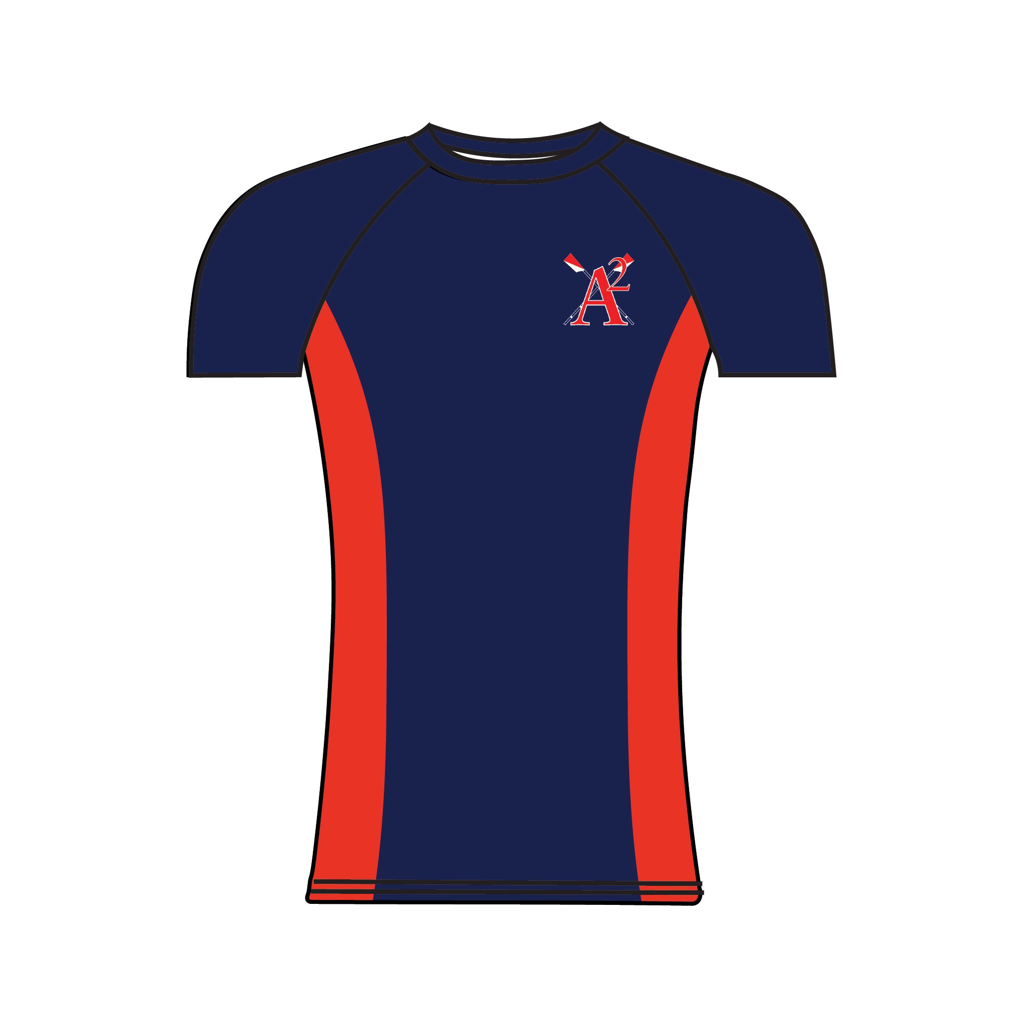 Ann Arbor Rowing Club Short Sleeved Baselayer