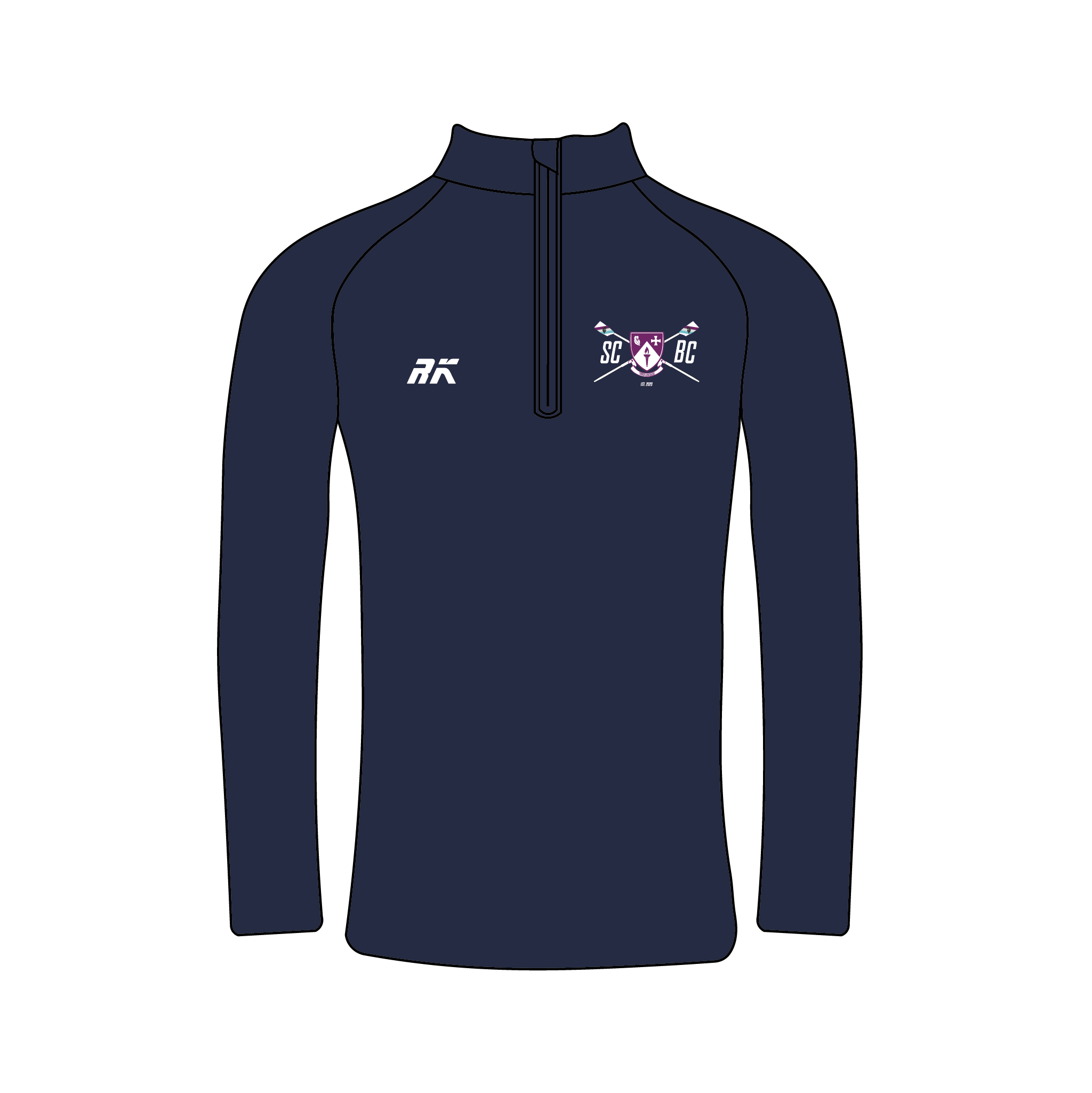 South College Boat Club Bespoke Q-Zip