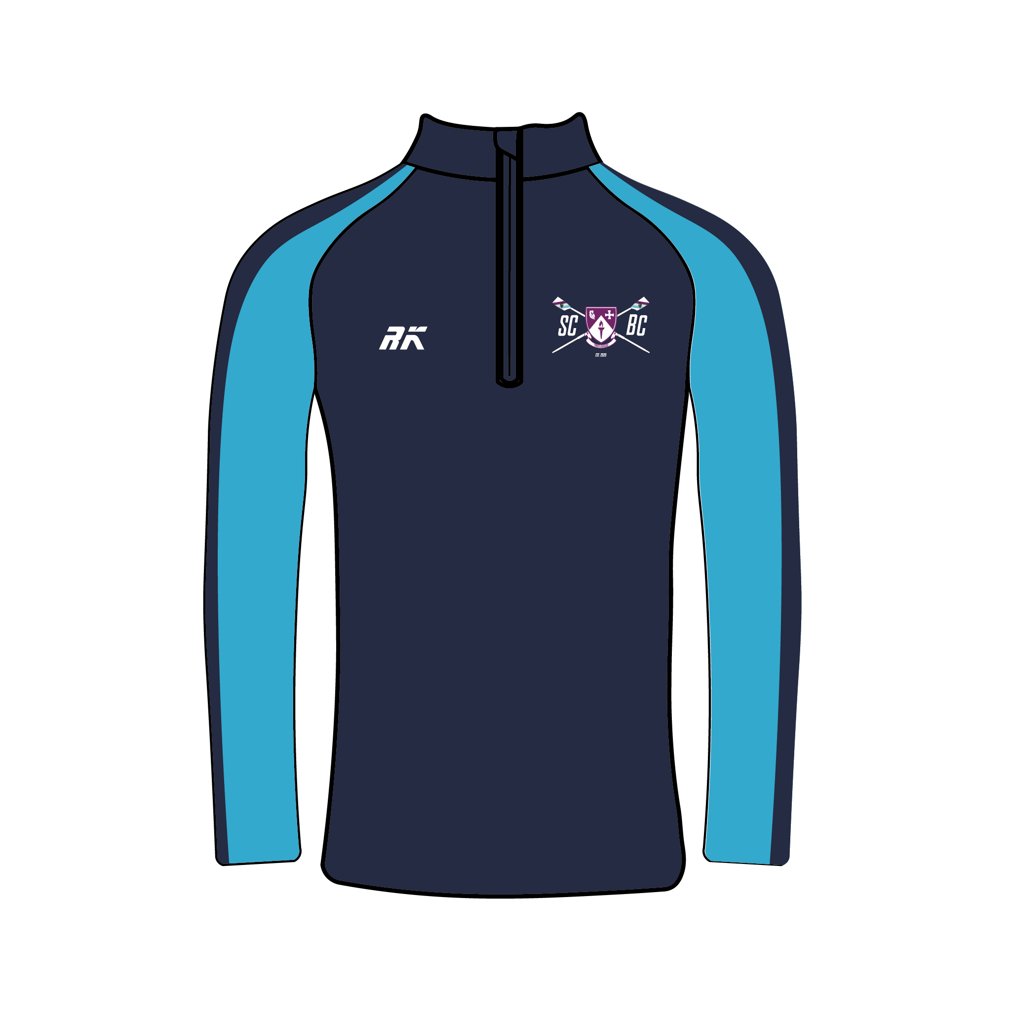 South College Boat Club Bespoke Q-Zip