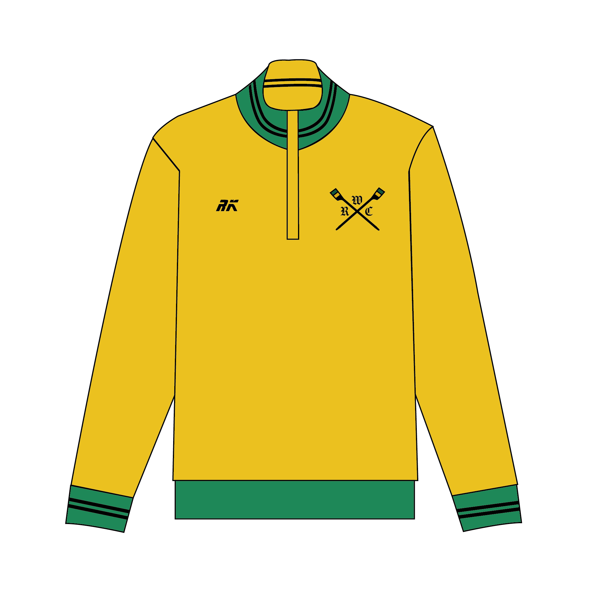 Walbrook RC Coaches Yellow Q-Zip