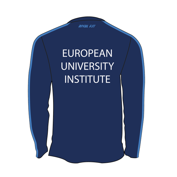 European University Institute - Florence Bespoke Navy Long Sleeve Gym T-Shirt