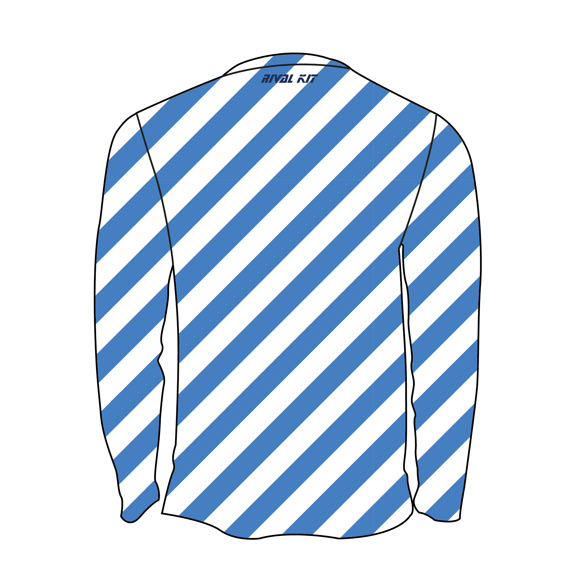 European University Institute - Florence Bespoke Striped Long Sleeve Gym T-Shirt