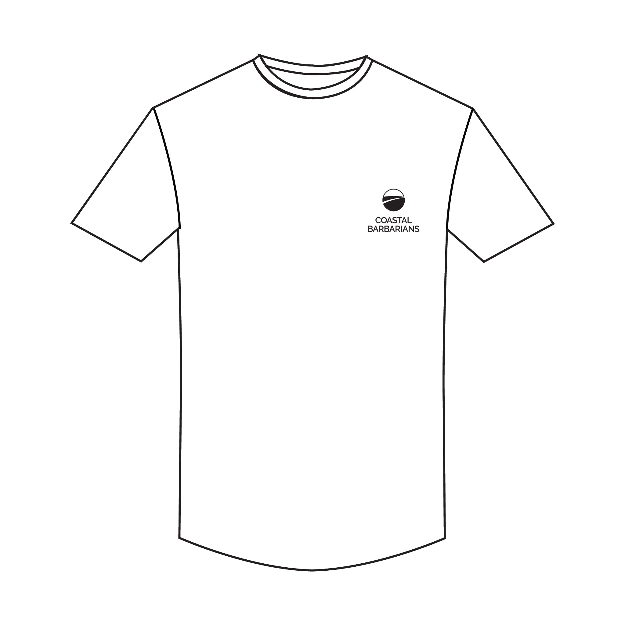Coastal Barbarians White Casual T-Shirt