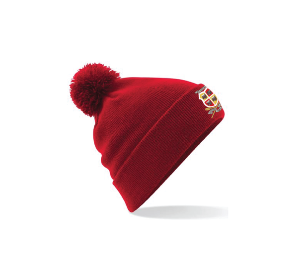St Ives Rowing Club Red Bobble Hat