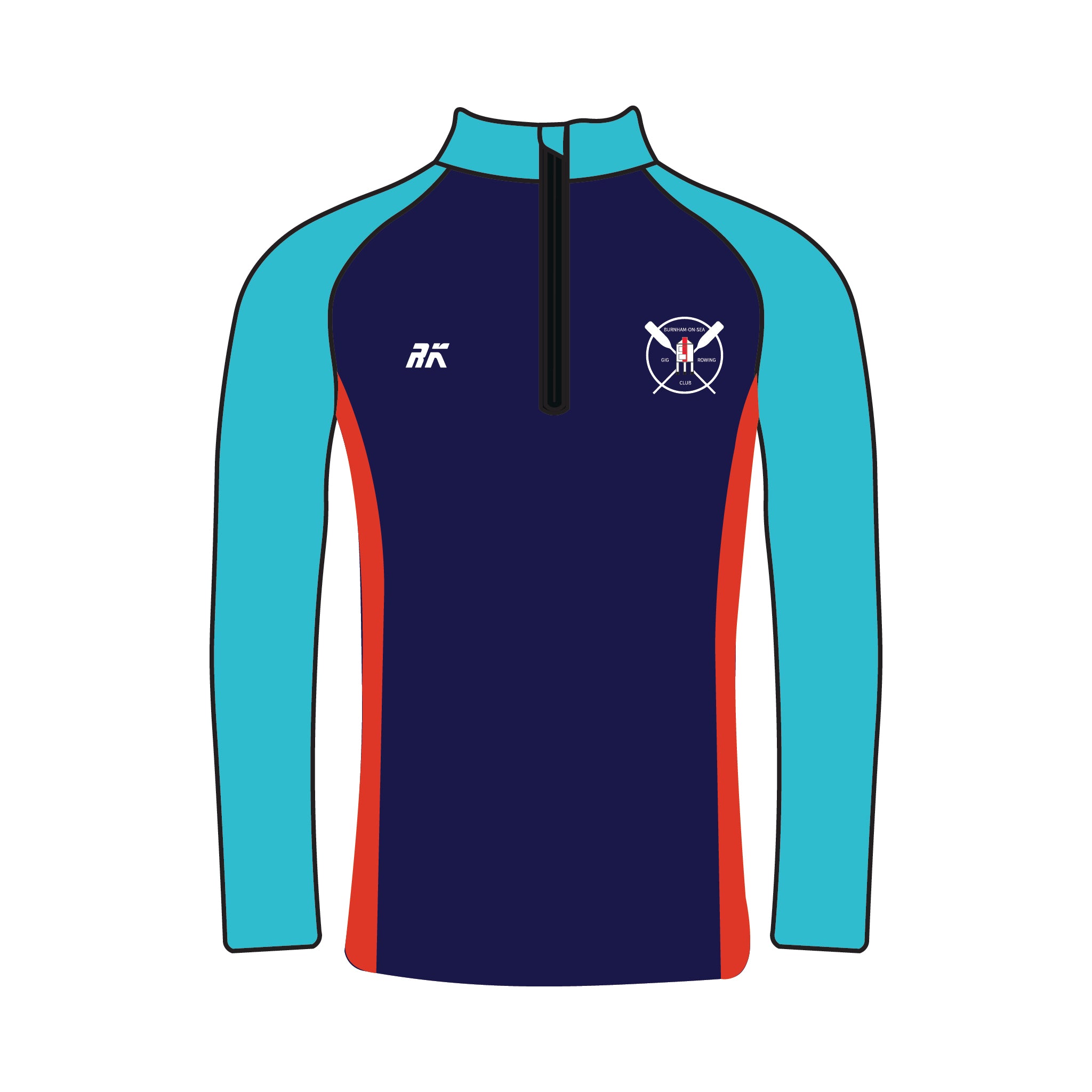 Burnham-On-Sea Gig Rowing Club Bespoke Q-Zip 1