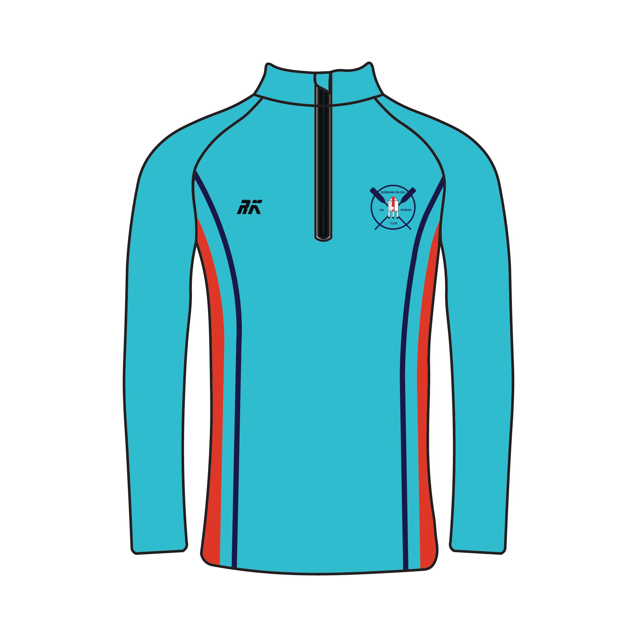Burnham-On-Sea Gig Rowing Club Bespoke Q-Zip 2