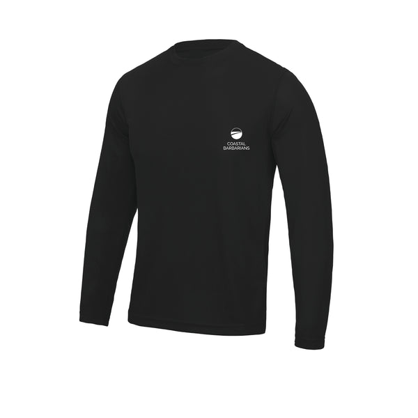 Coastal Barbarians Black Long Sleeve Gym T-shirt