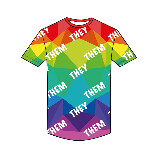 Pride and Pronouns Collection Bespoke Gym T-Shirt