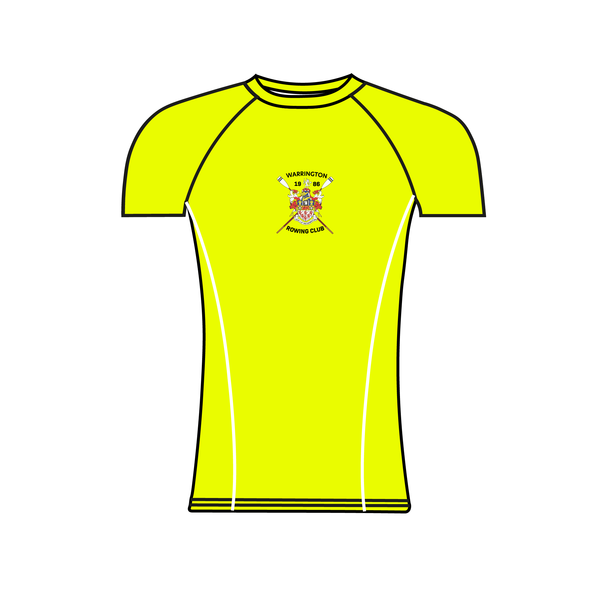 Warrington Rowing Club Short Sleeve Hi-Vis Base Layer