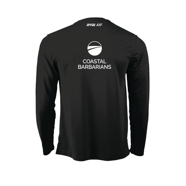 Coastal Barbarians Black Long Sleeve Gym T-shirt