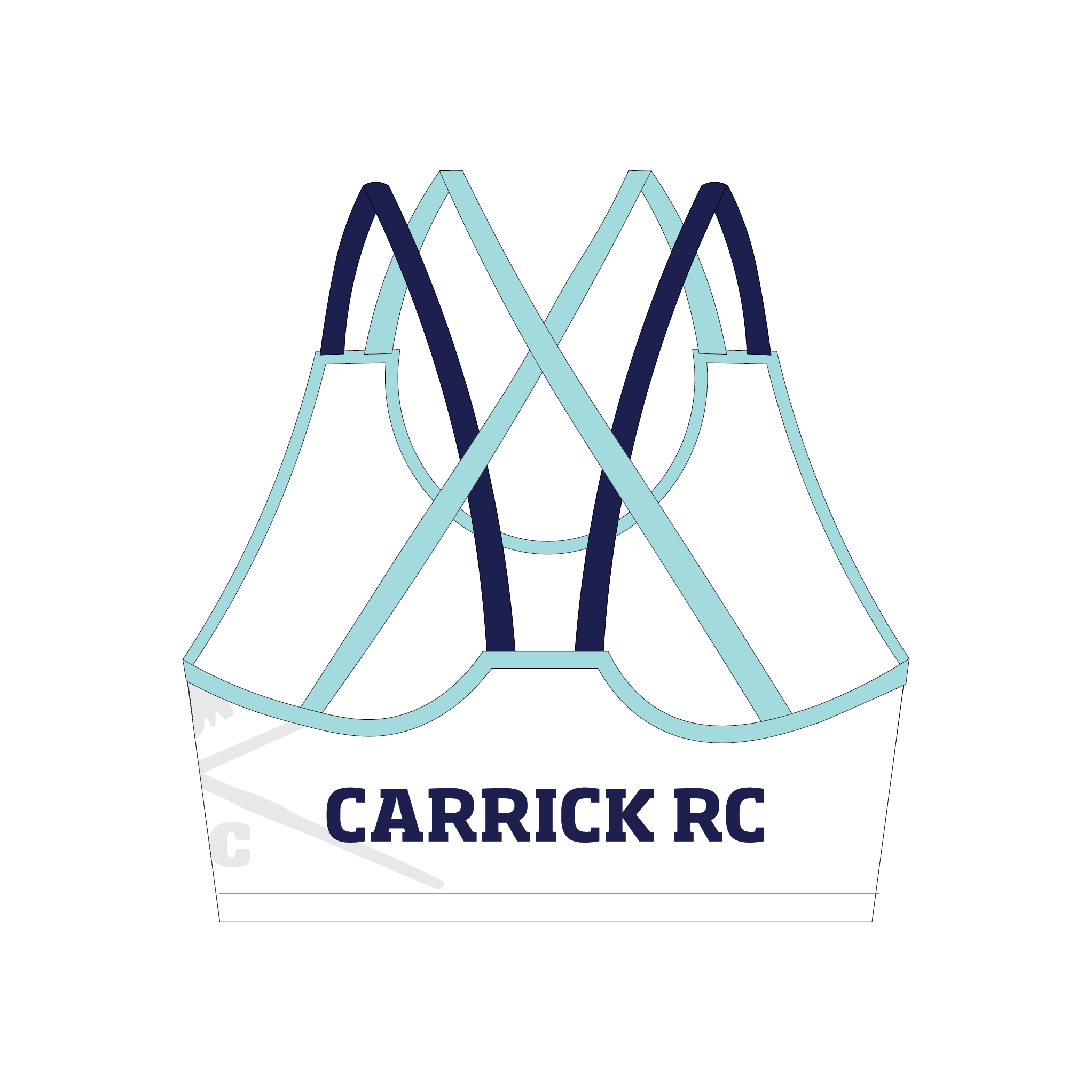 Carrick Rowing Club Strappy Sports Bra