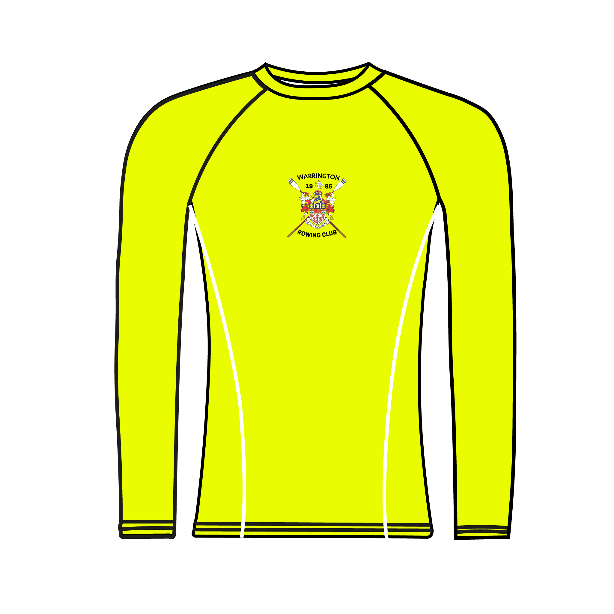 Warrington Rowing Club Long Sleeve Hi-vis Base Layer
