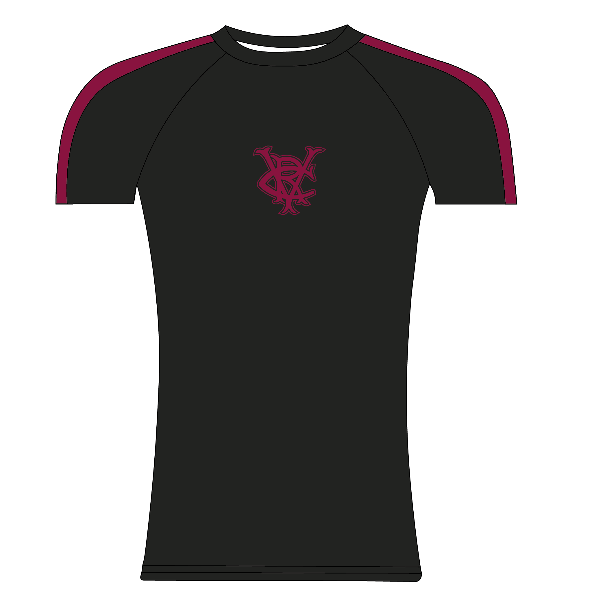 Vesta Rowing Club Black Short Sleeve Base-Layer