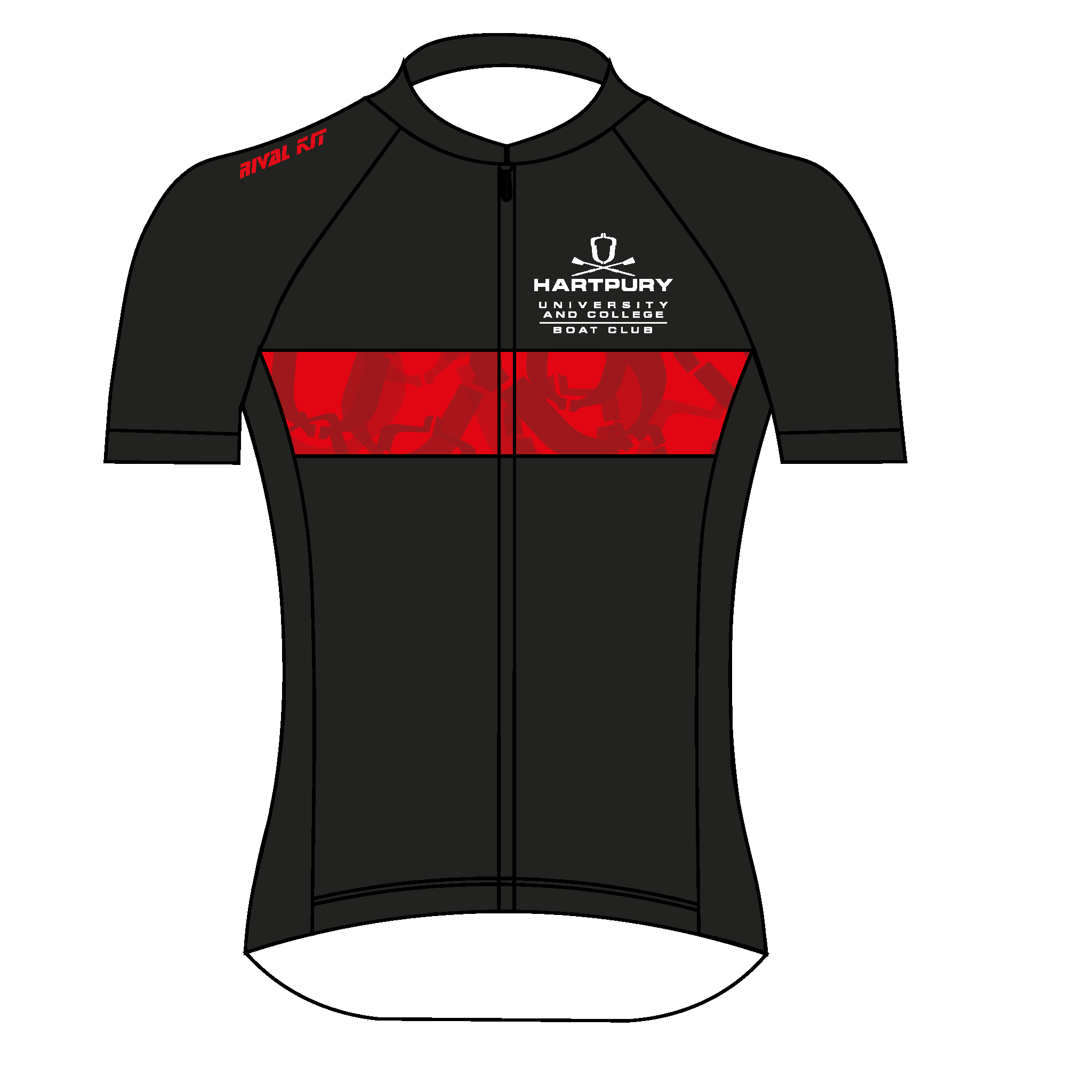 Hartpury University & College Black Cycling Jersey