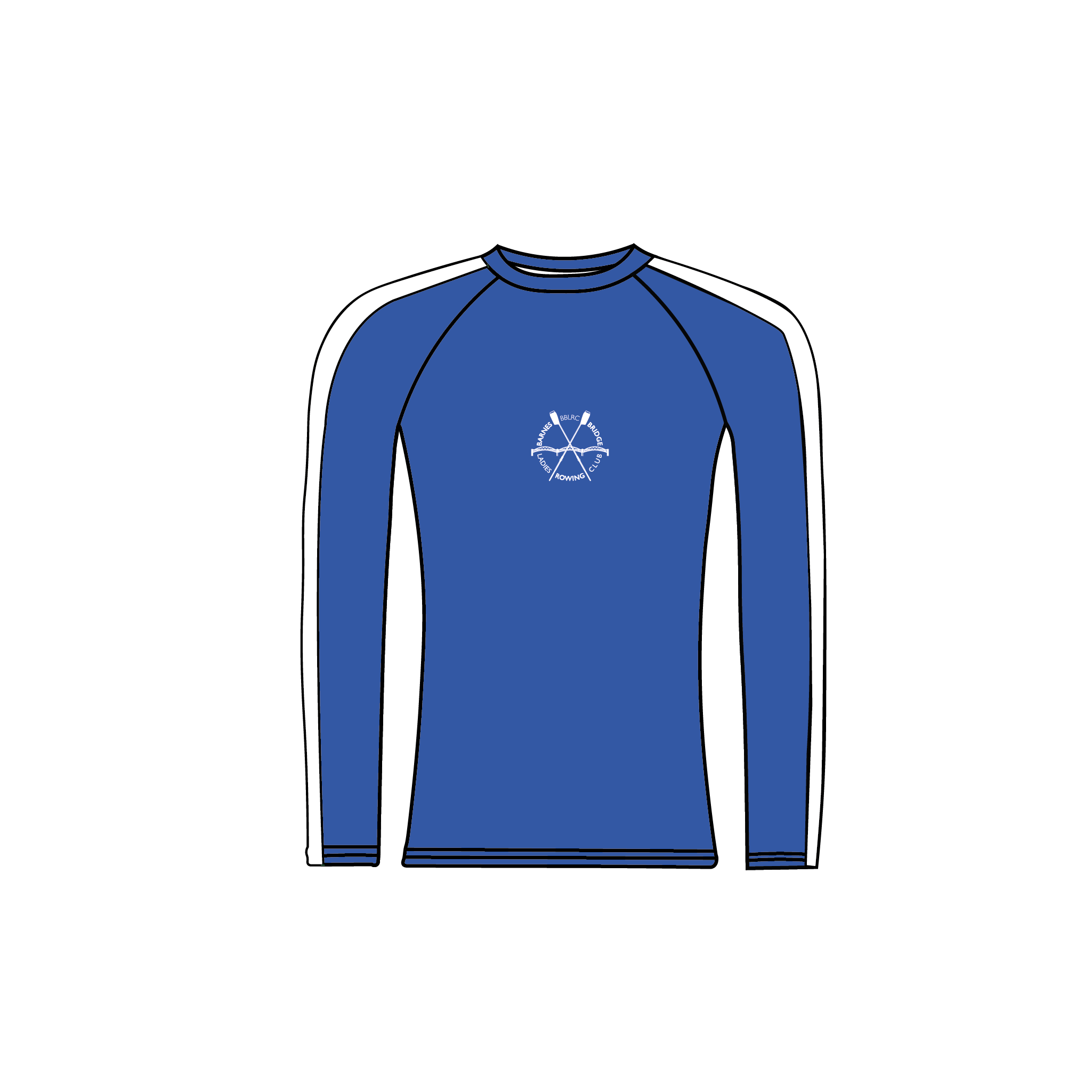 Barnes Bridge Ladies RC Long Sleeve Blue Base Layer