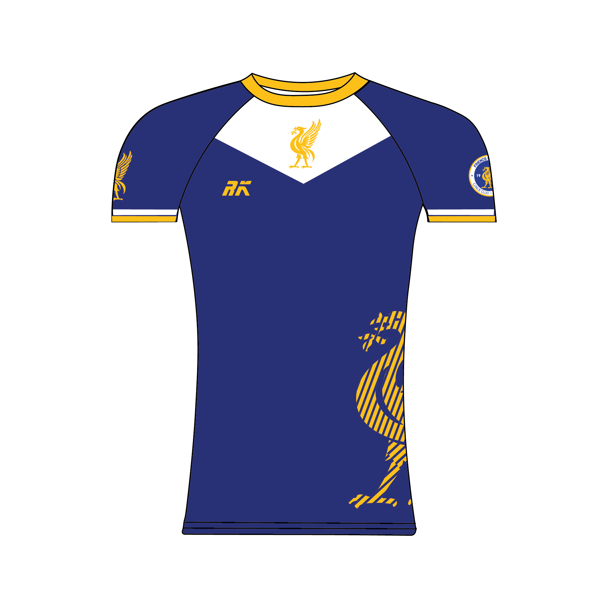 Friends of Allonby Canoe Club Liverpool On Water Competition Lycra Blue Short Sleeve Primary kit