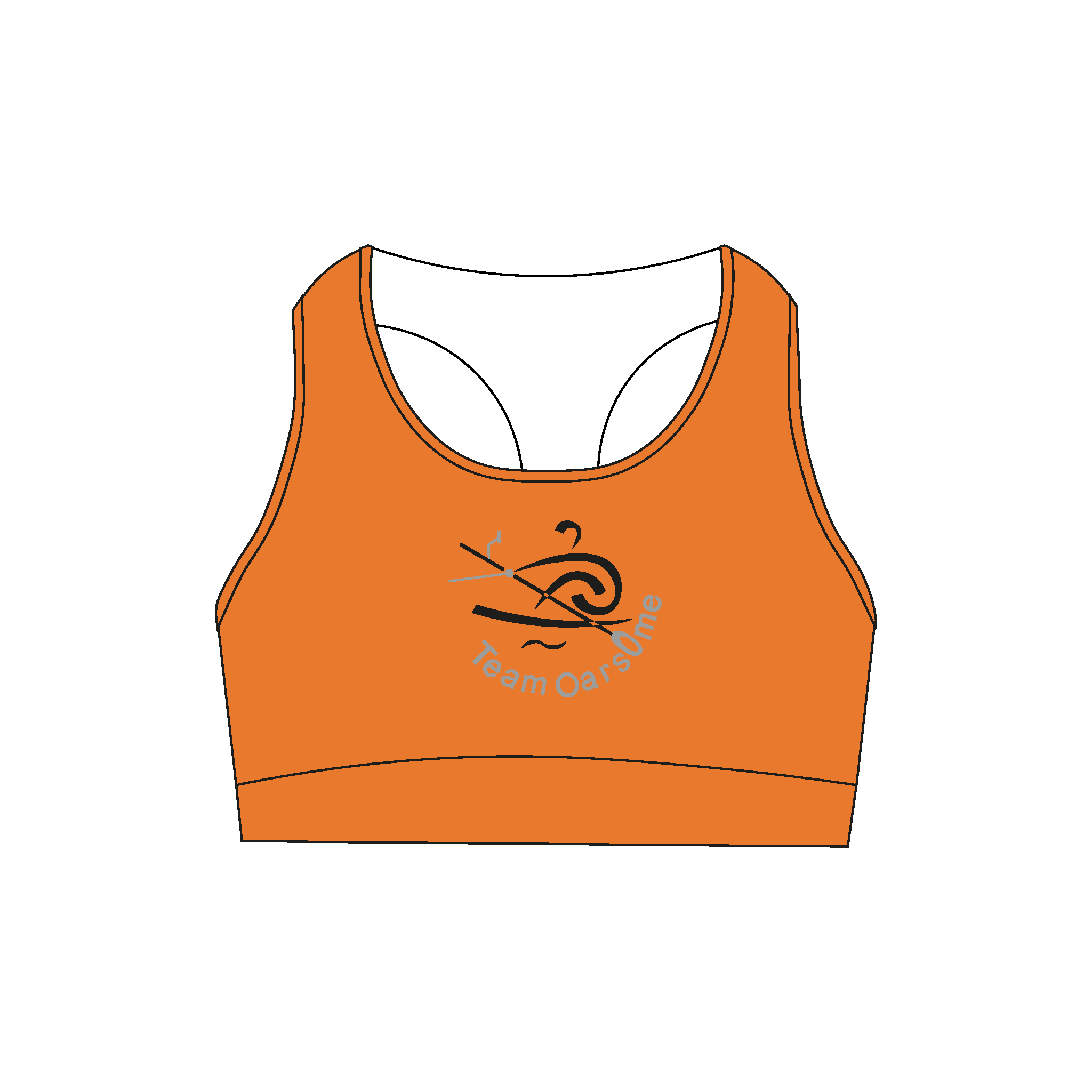 Team Oarsome Indoor Rowing Club Sports Bra