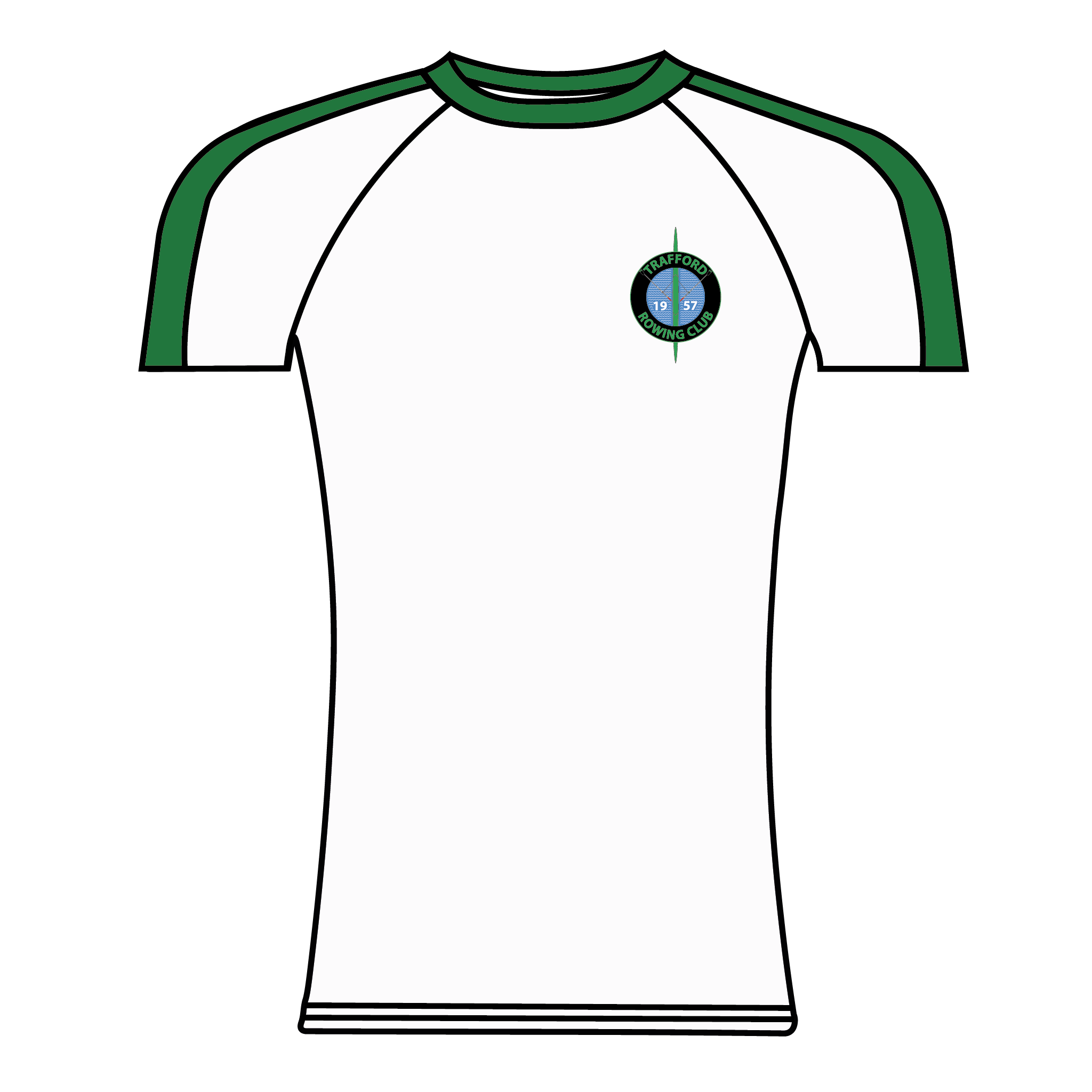 Trafford Rowing Club White Short Sleeve Base Layer