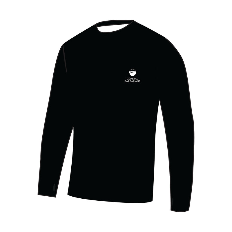 Coastal Barbarians Black Bespoke Long Sleeve Gym T-shirt