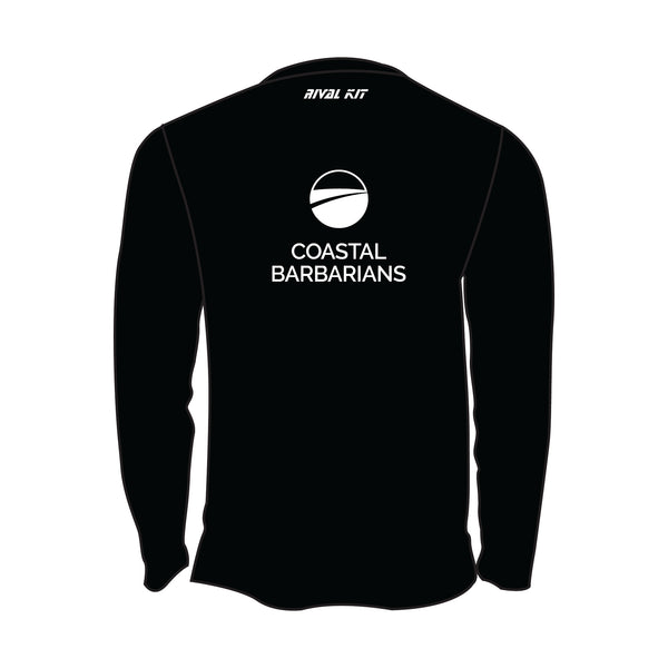 Coastal Barbarians Black Bespoke Long Sleeve Gym T-shirt