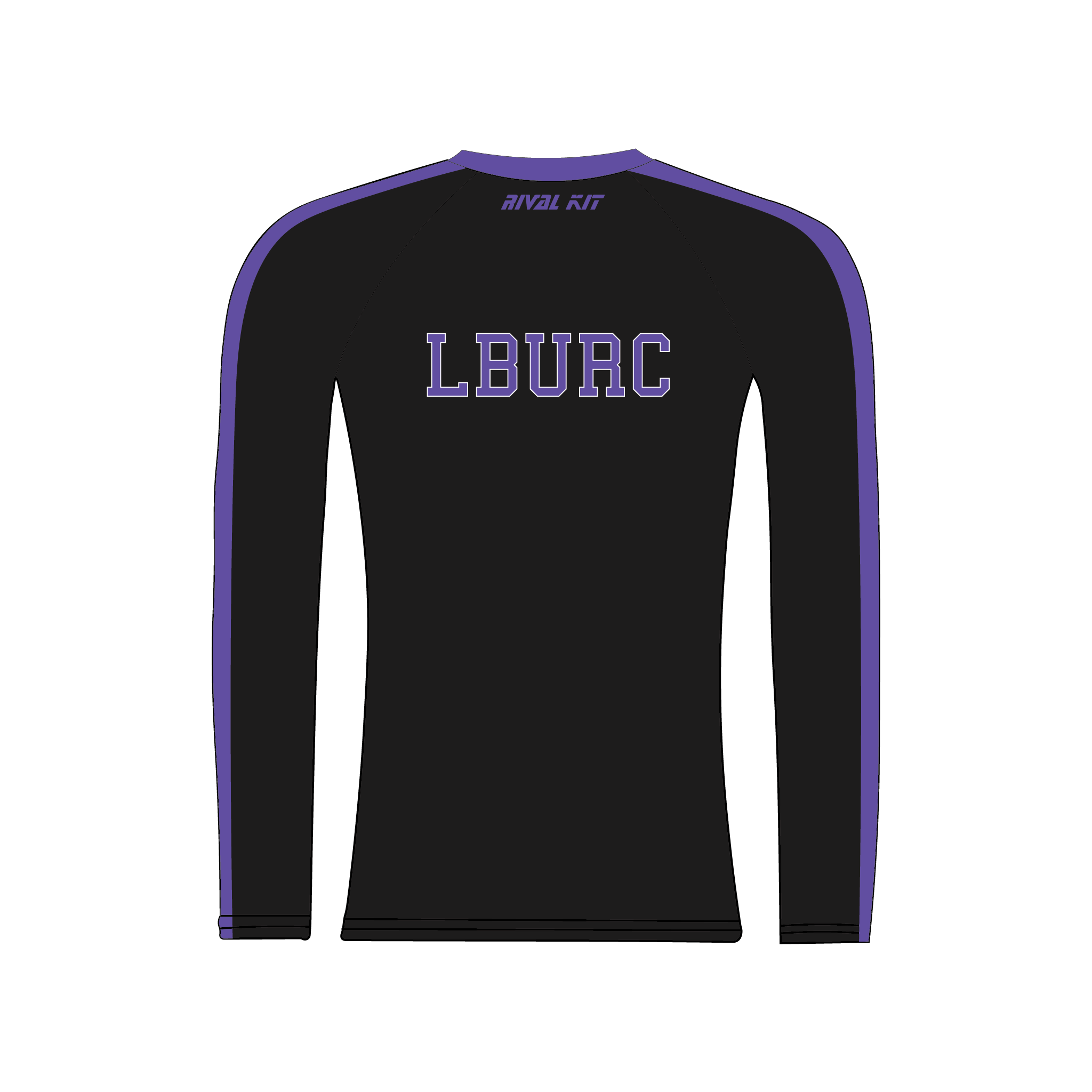 Leeds Beckett University Rowing Club Long Sleeve Black Baselayer
