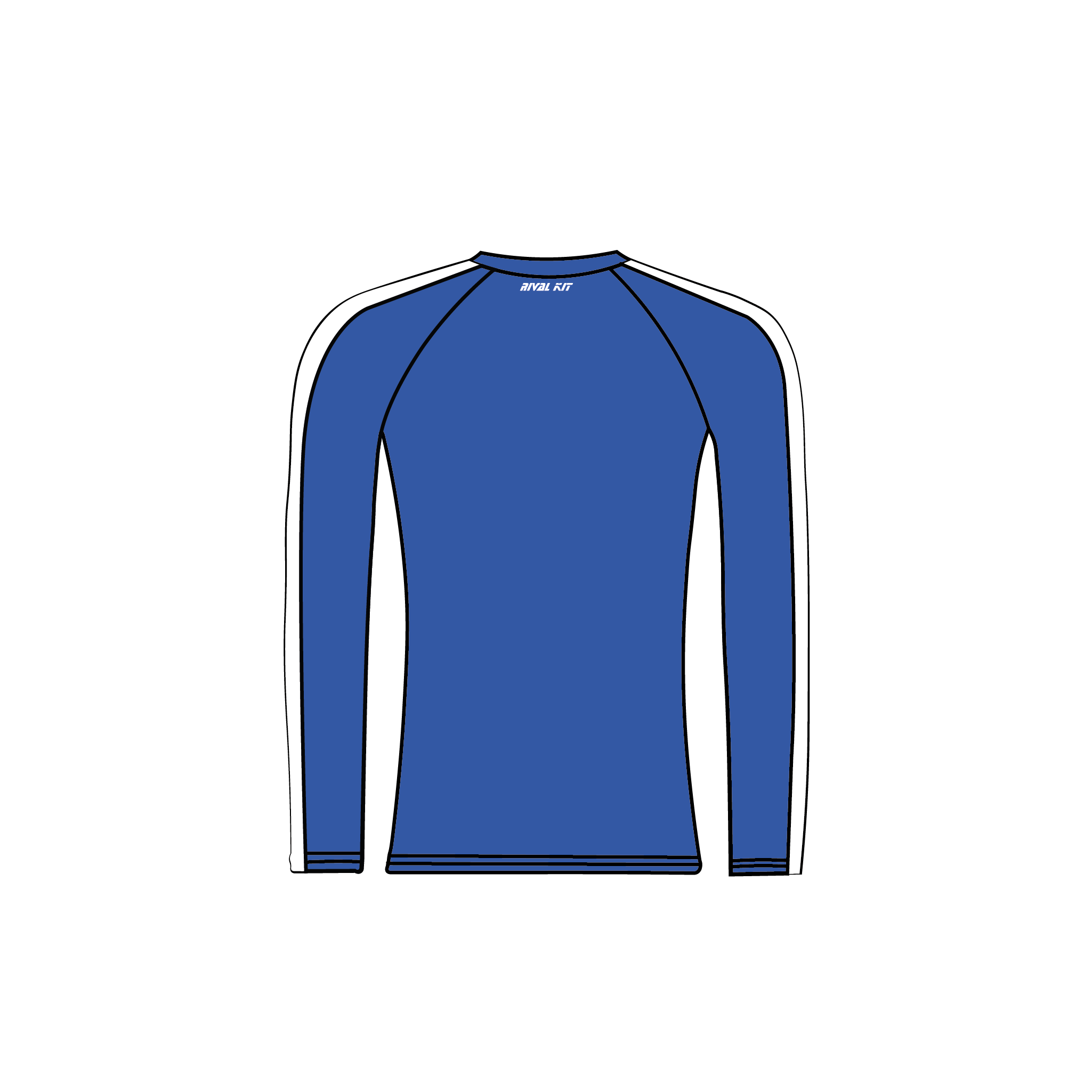 Barnes Bridge Ladies RC Long Sleeve Blue Base Layer