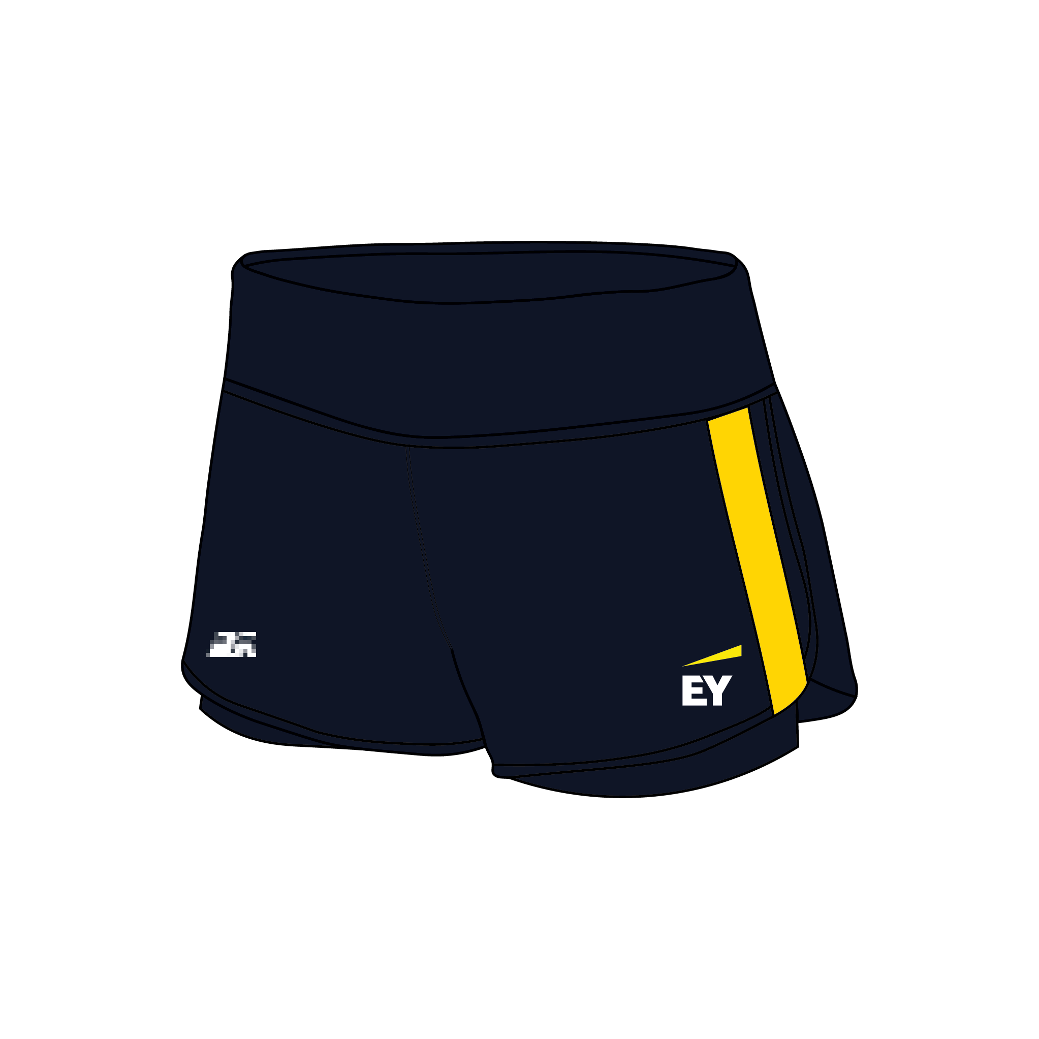 EY Running Club Female Gym Shorts
