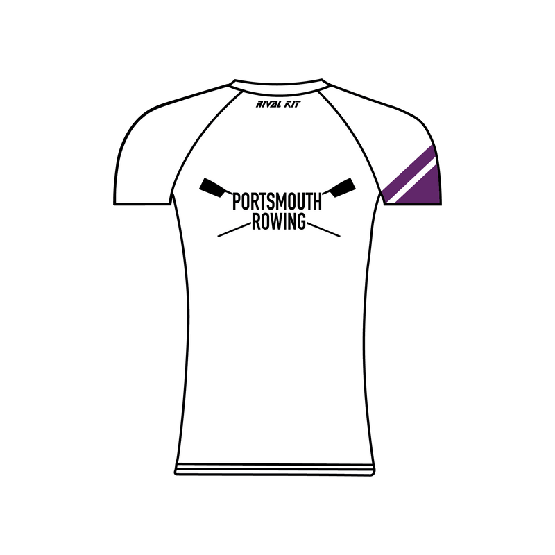 University of Portsmouth Rowing White Short Sleeve Base-Layer