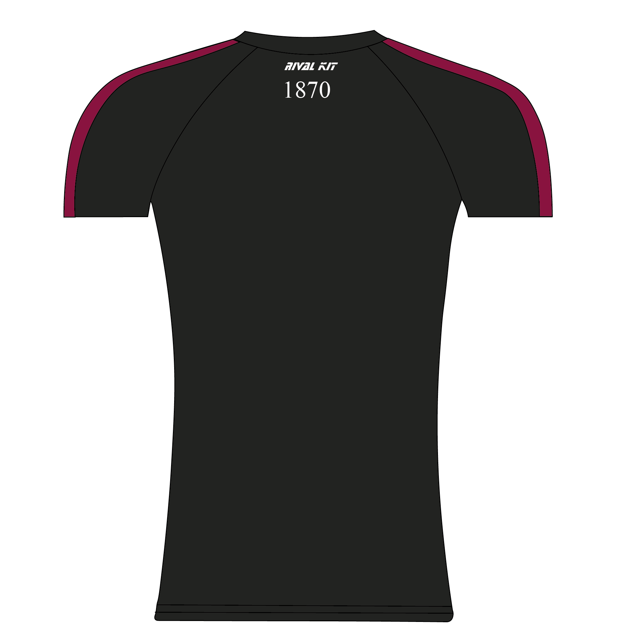 Vesta Rowing Club Black Short Sleeve Base-Layer