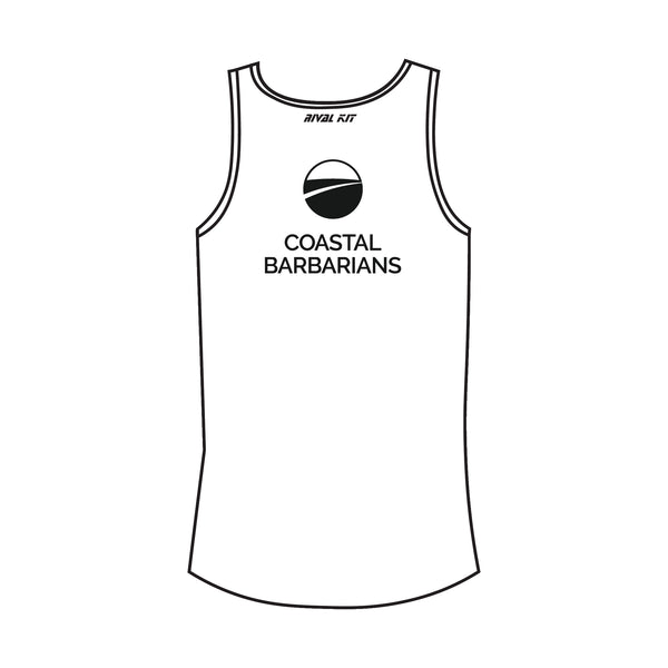 Coastal Barbarians White Gym Vest