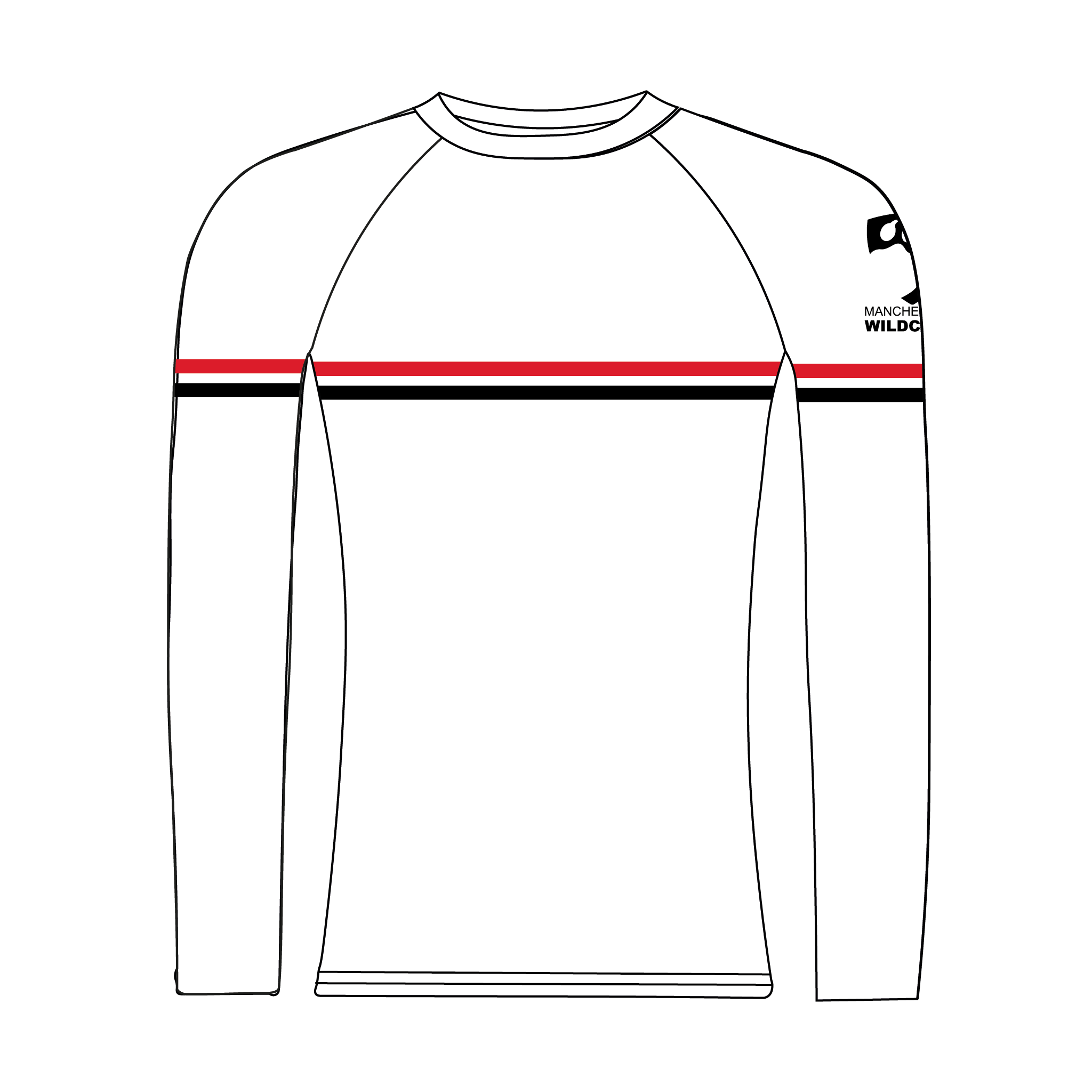 Manchester Wildcats Club White Long Sleeve Base Layer
