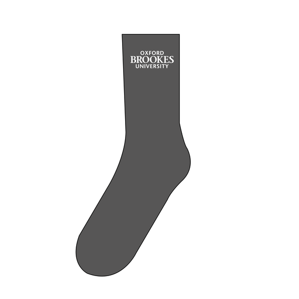 Oxford Brookes Grey Socks