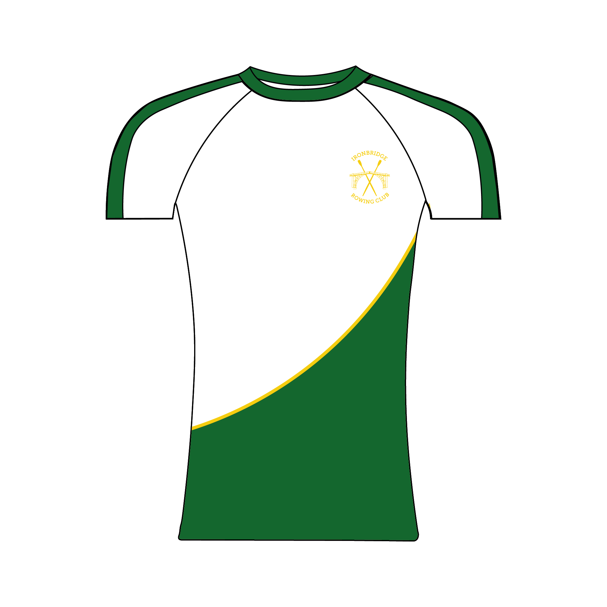 Ironbridge Rowing Club White Short Sleeve Base-Layer