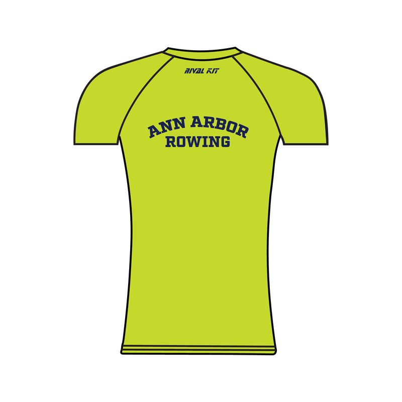Ann Arbor Rowing Club Short Sleeved Baselayer (Hi-Vis)