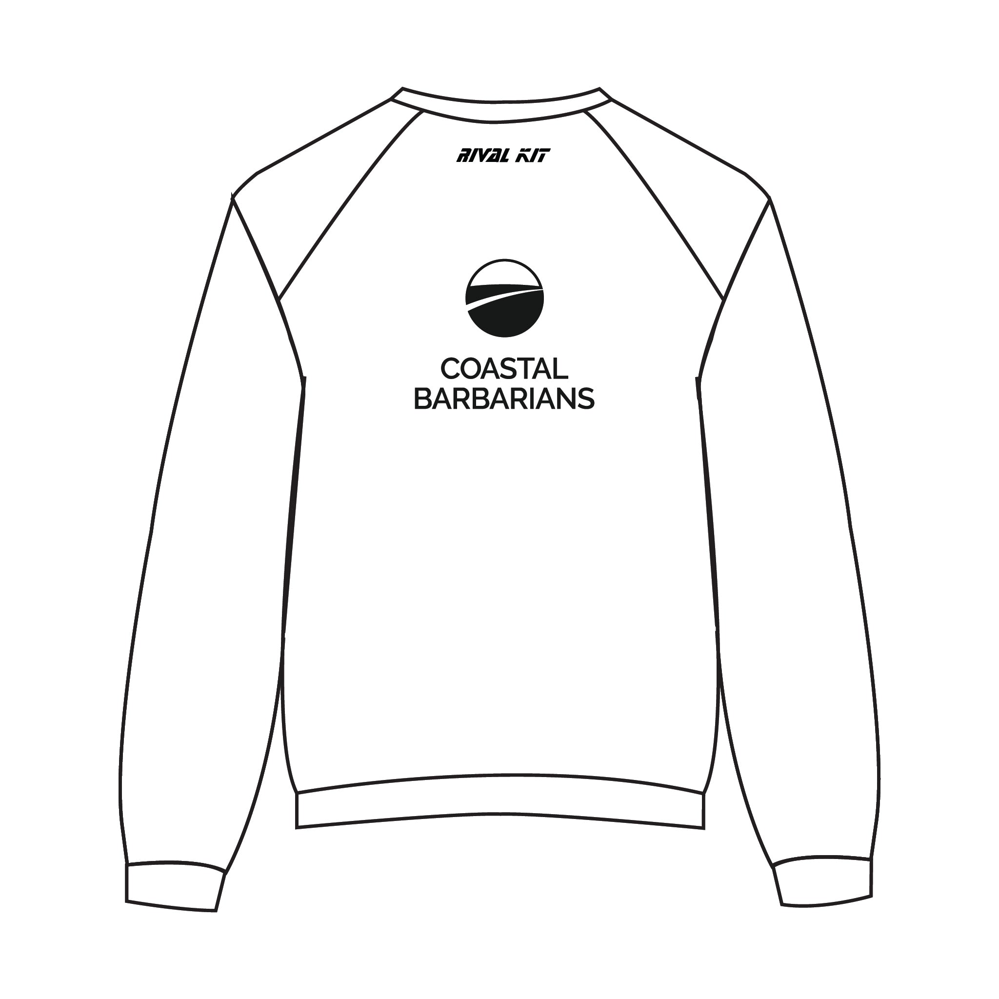 Coastal Barbarians White Sweatshirt