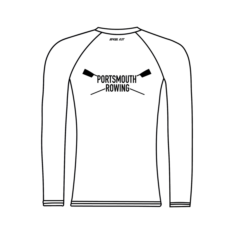 University of Portsmouth Rowing White Long Sleeve Base-Layer