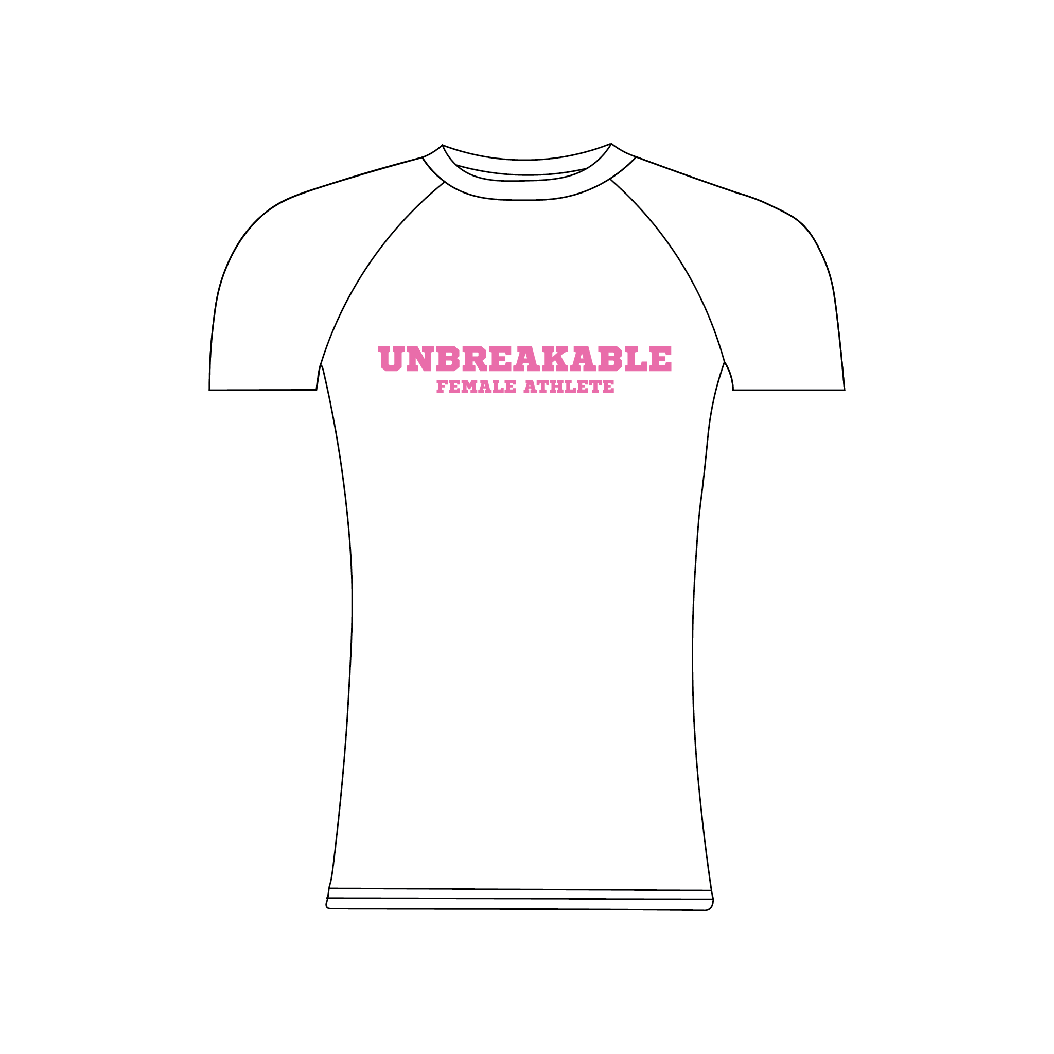 Unbreakable Female Athlete Short Sleeve Base Layer