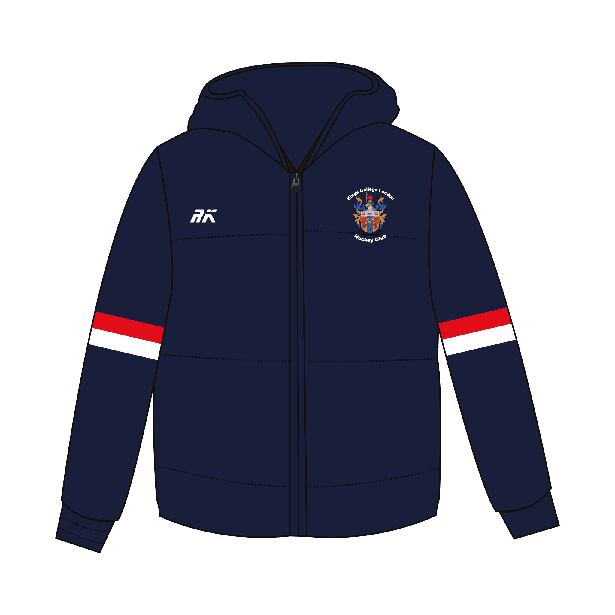 Kings College London Hockey Club Puffa Jacket