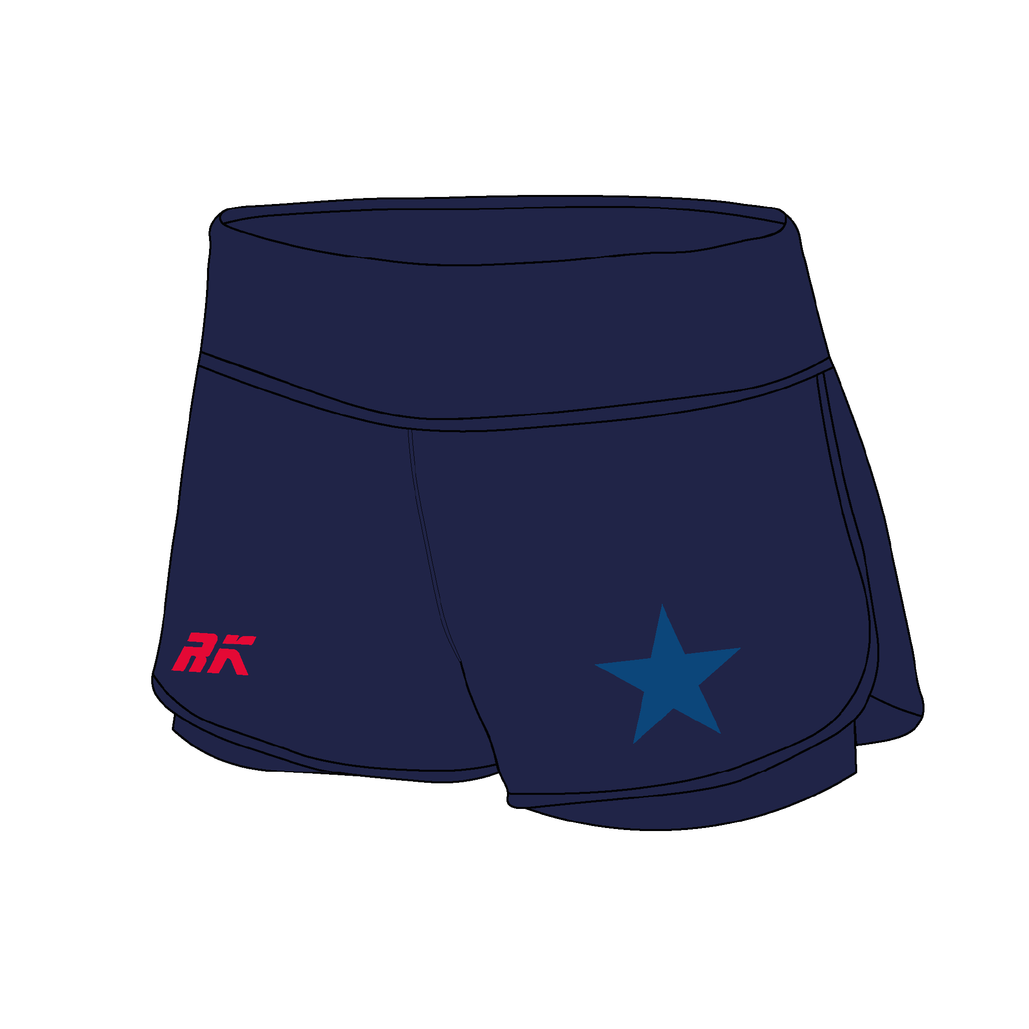 Newcastle University BC Female Gym Shorts