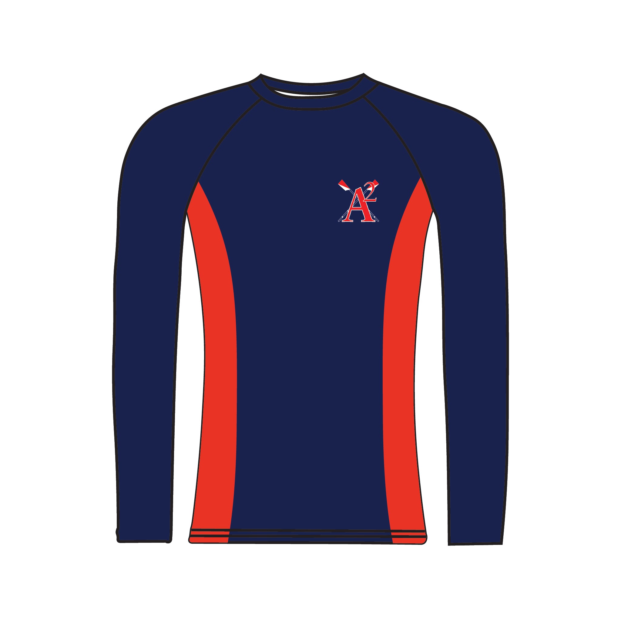 Ann Arbor Rowing Club Long Sleeved Baselayer