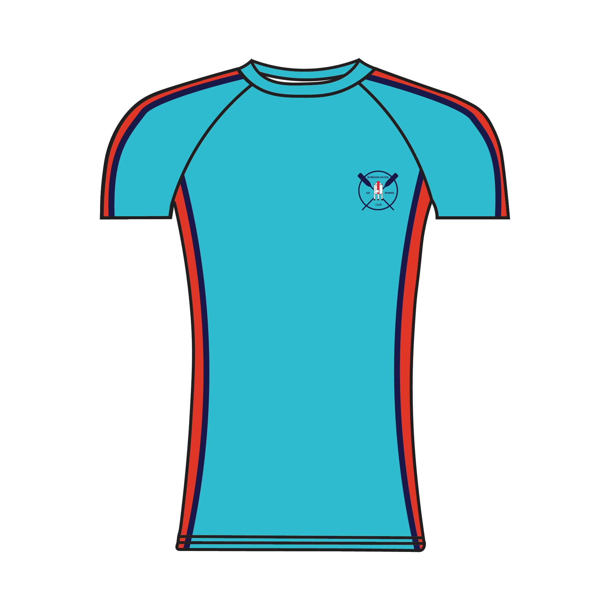 Burnham-On-Sea Gig Rowing Club Short Sleeve Base Layer 1