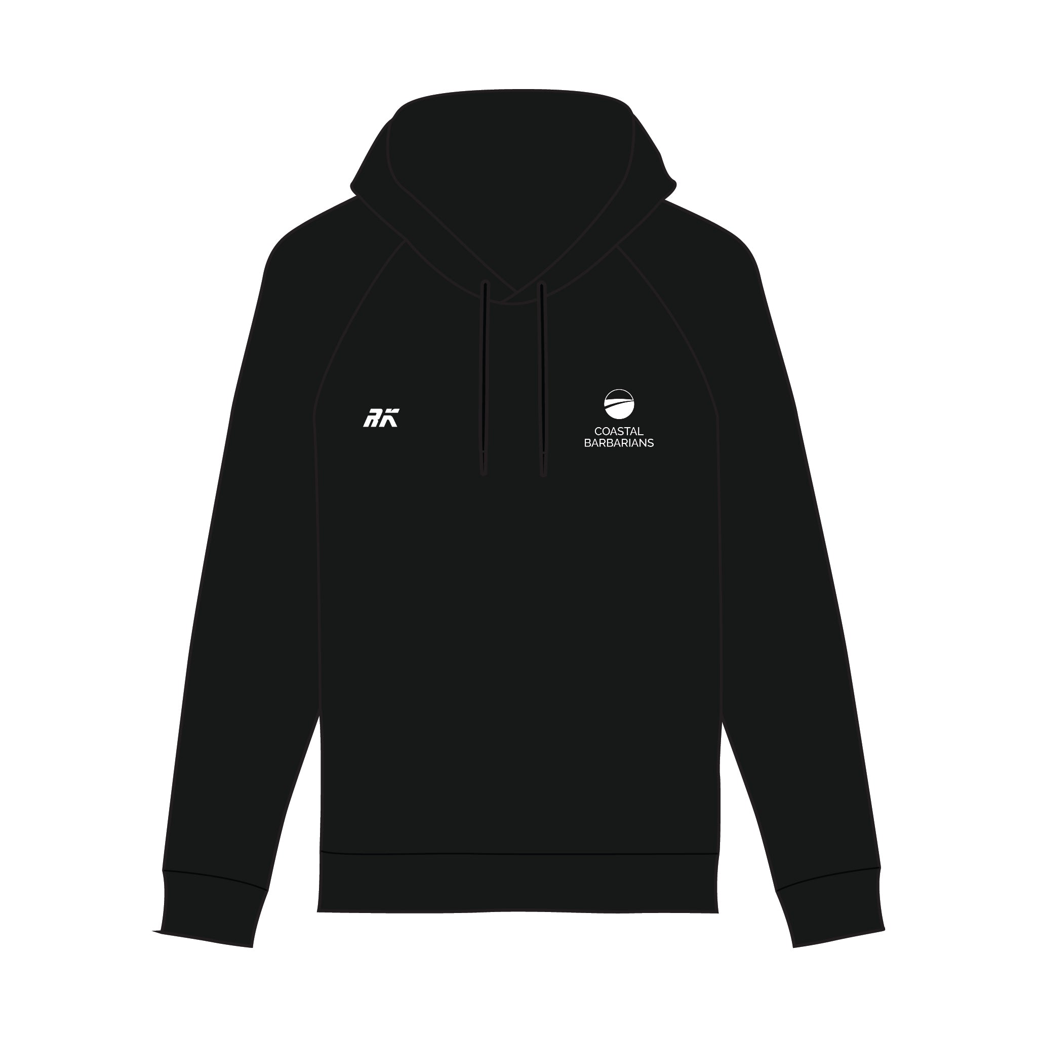 Coastal Barbarians Black Hoodie