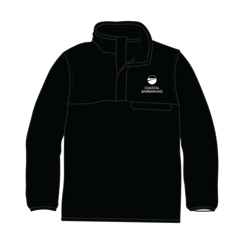 Coastal Barbarians Black Pocket Fleece