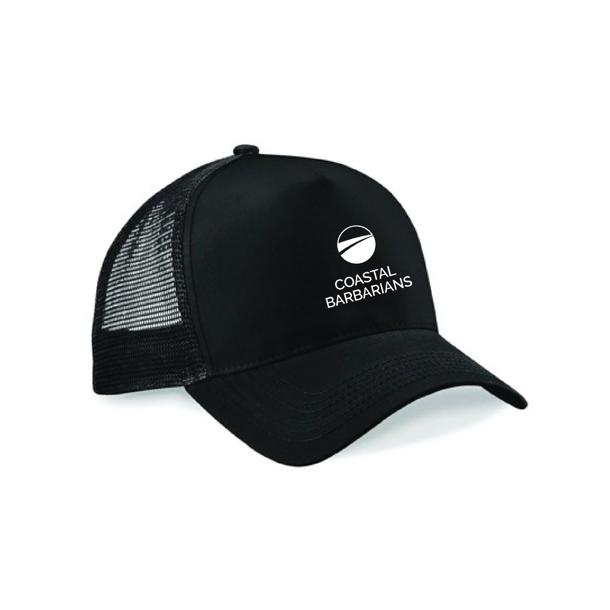 Coastal Barbarians Black Trucker Cap