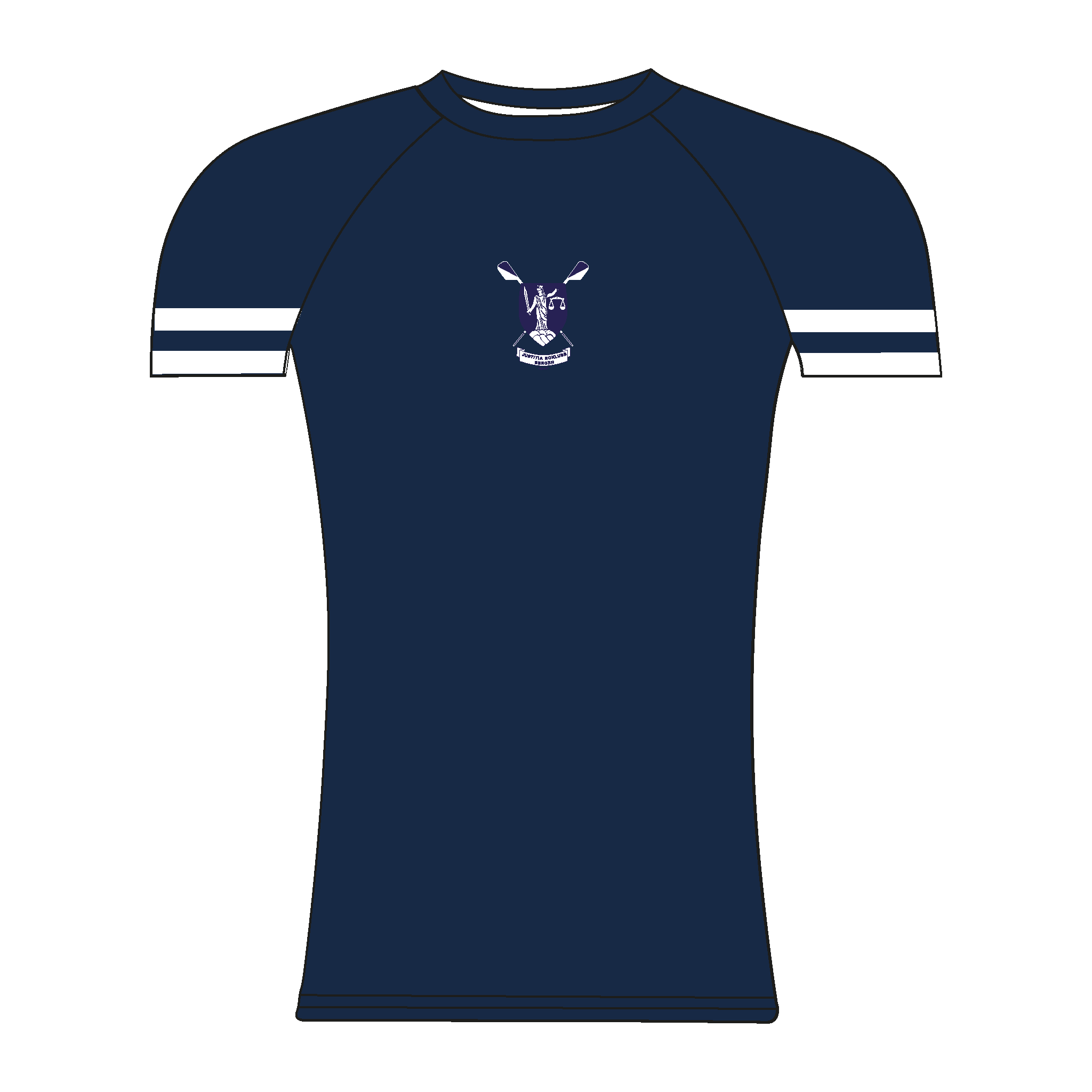 Justitia Roklubb Navy Short Sleeve Base-Layer